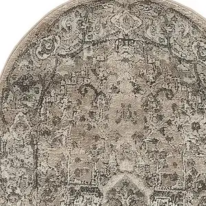 Photo of Beige Medallion Power Loom Area Rug