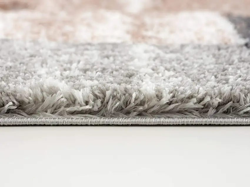Beige Modern Blocks Area Rug Photo 2