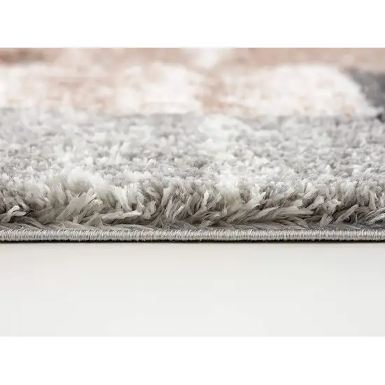 Beige Modern Blocks Area Rug Photo 2