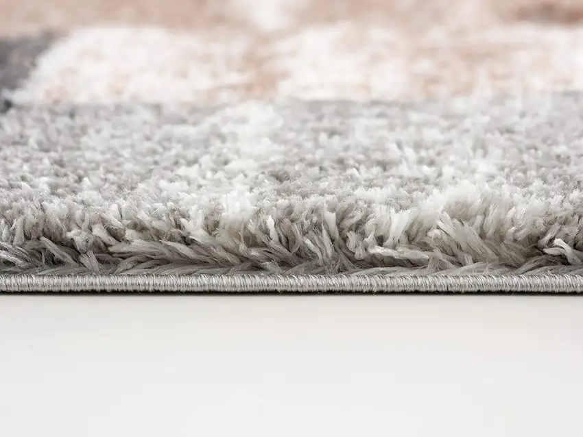 Beige Modern Blocks Area Rug Photo 8