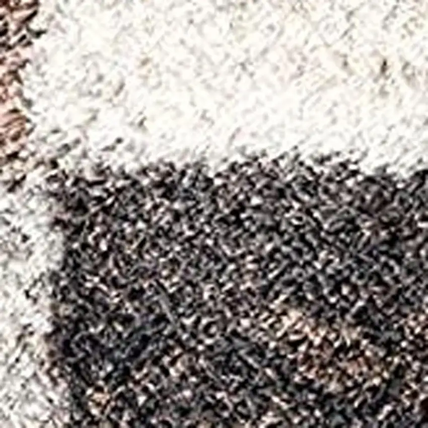 Beige Modern Blocks Area Rug Photo 5