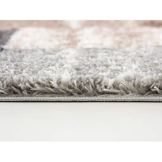 Beige Modern Blocks Area Rug Photo 8