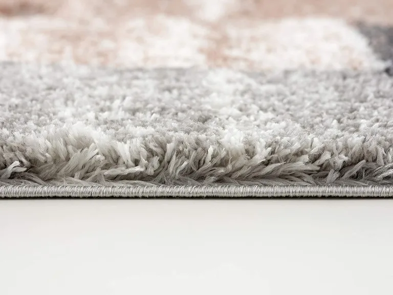 Beige Modern Blocks Area Rug Photo 2
