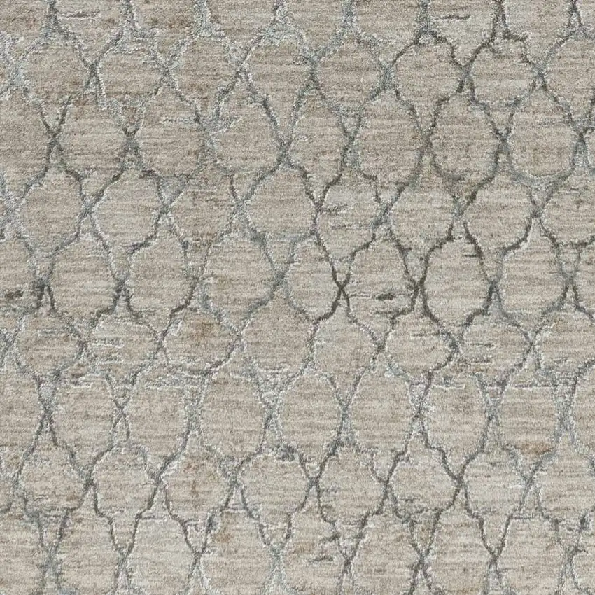 Beige Moroccan Stain Resistant Area Rug Photo 4