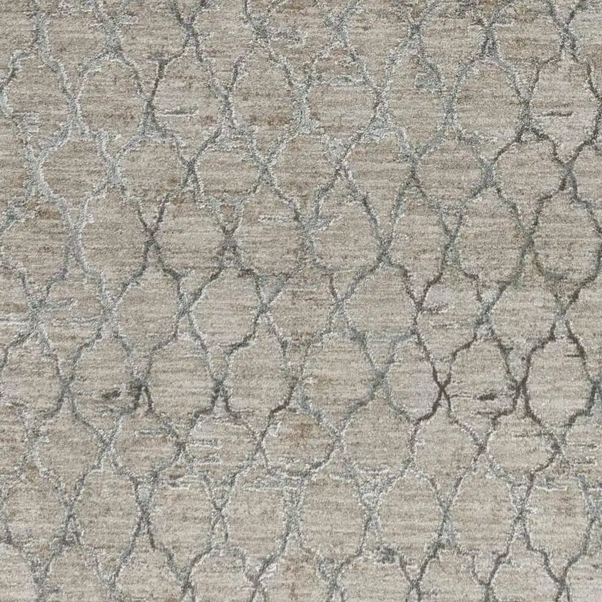 Beige Moroccan Stain Resistant Area Rug Photo 3