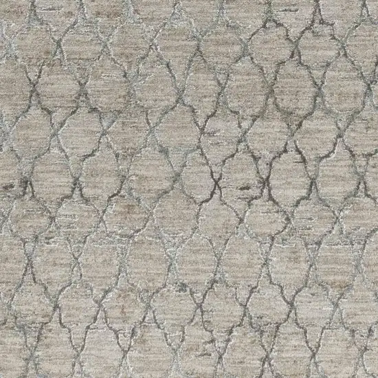 Beige Moroccan Stain Resistant Area Rug Photo 6