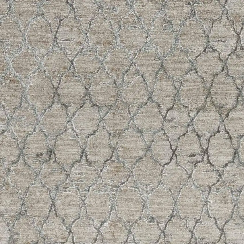 Beige Moroccan Stain Resistant Area Rug Photo 3