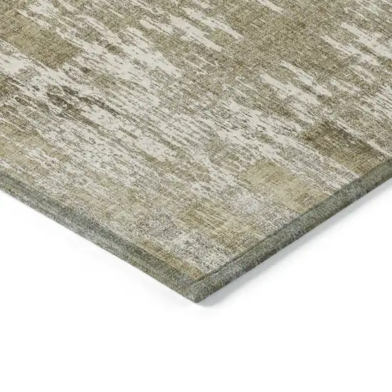 Beige Moroccan Washable Non Skid Indoor Outdoor Area Rug Photo 4