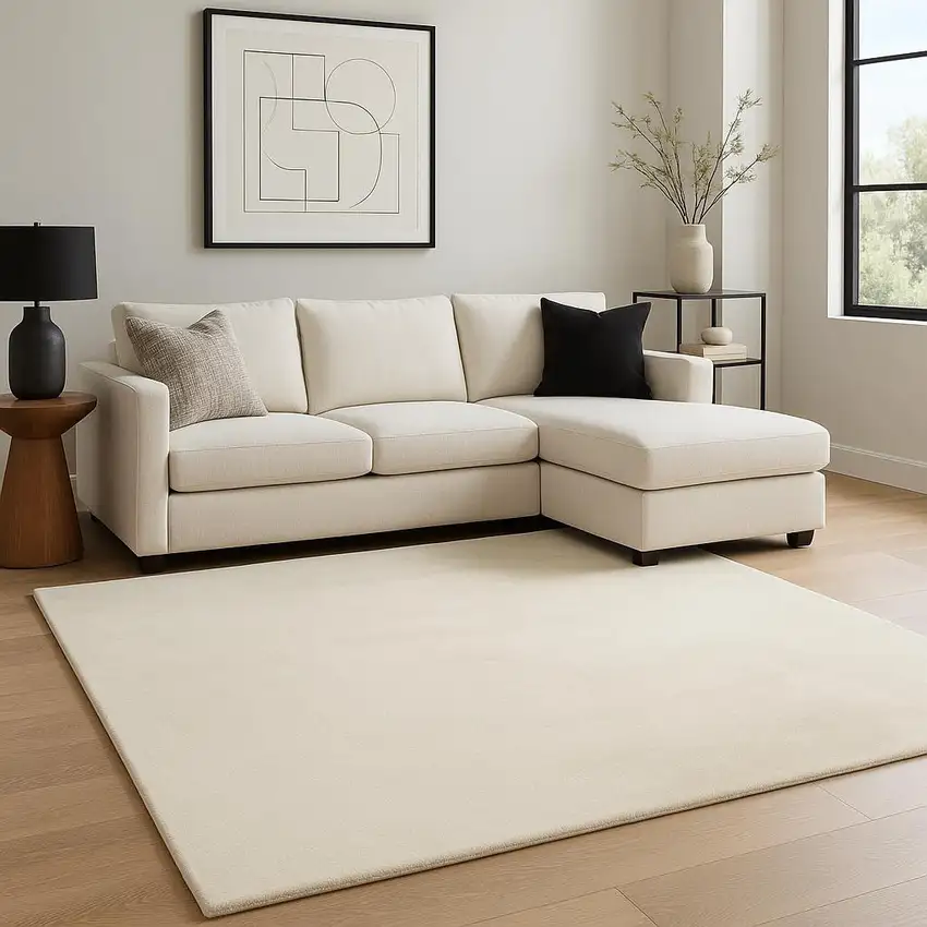 Beige Non Skid Area Rug Photo 1