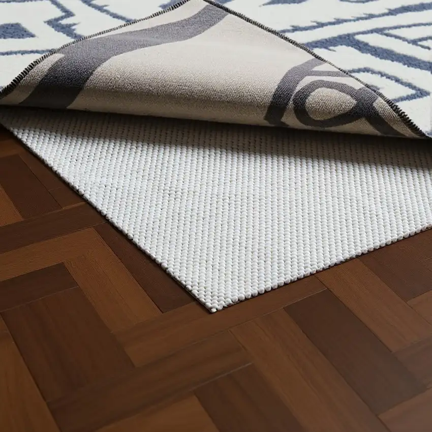 Beige Non Slip Rug Pad Photo 1