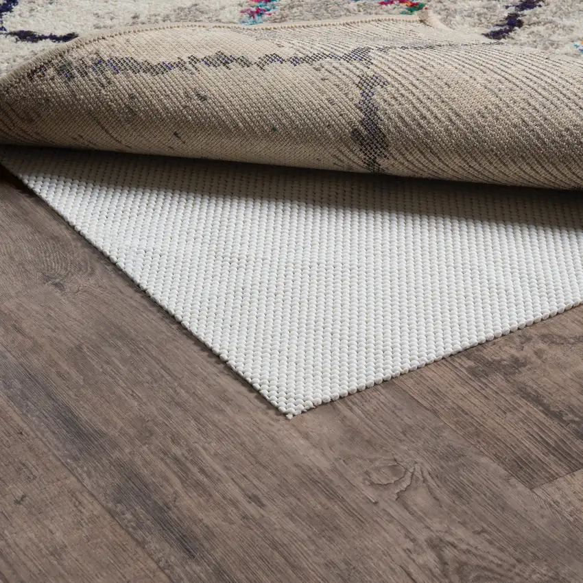 Beige Non Slip Rug Pad Photo 4