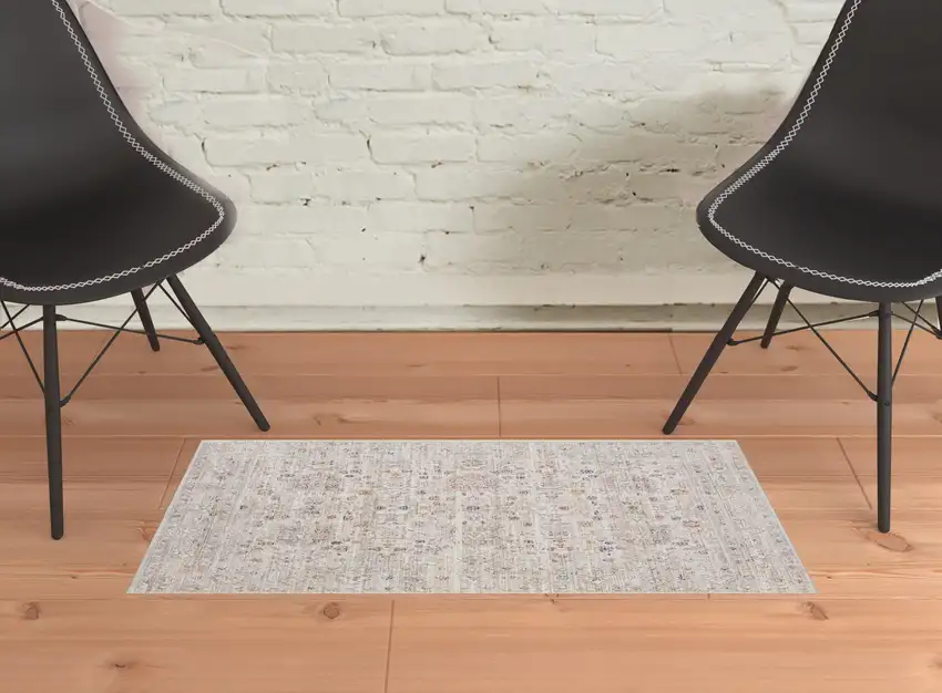 Beige Oriental Area Rug Photo 2