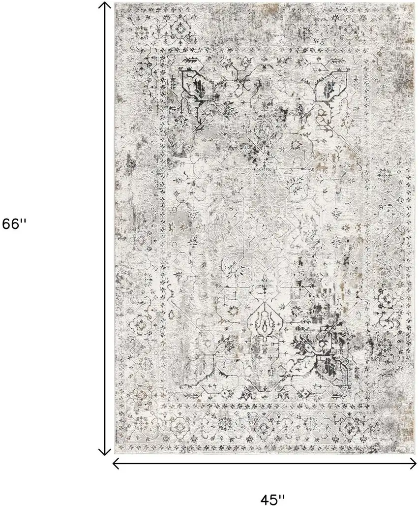 Beige Oriental Area Rug Photo 3