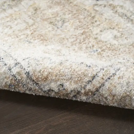 Beige Oriental Power Loom Washable Area Rug Photo 8