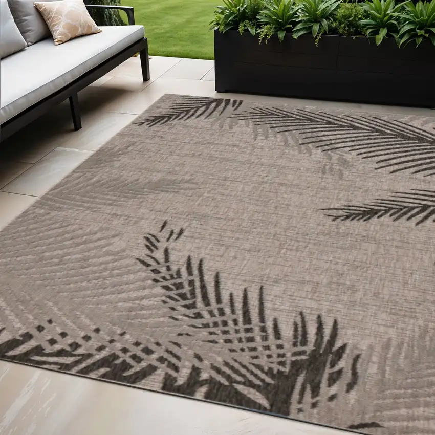 Beige Indoor Outdoor Area Rug Photo 1