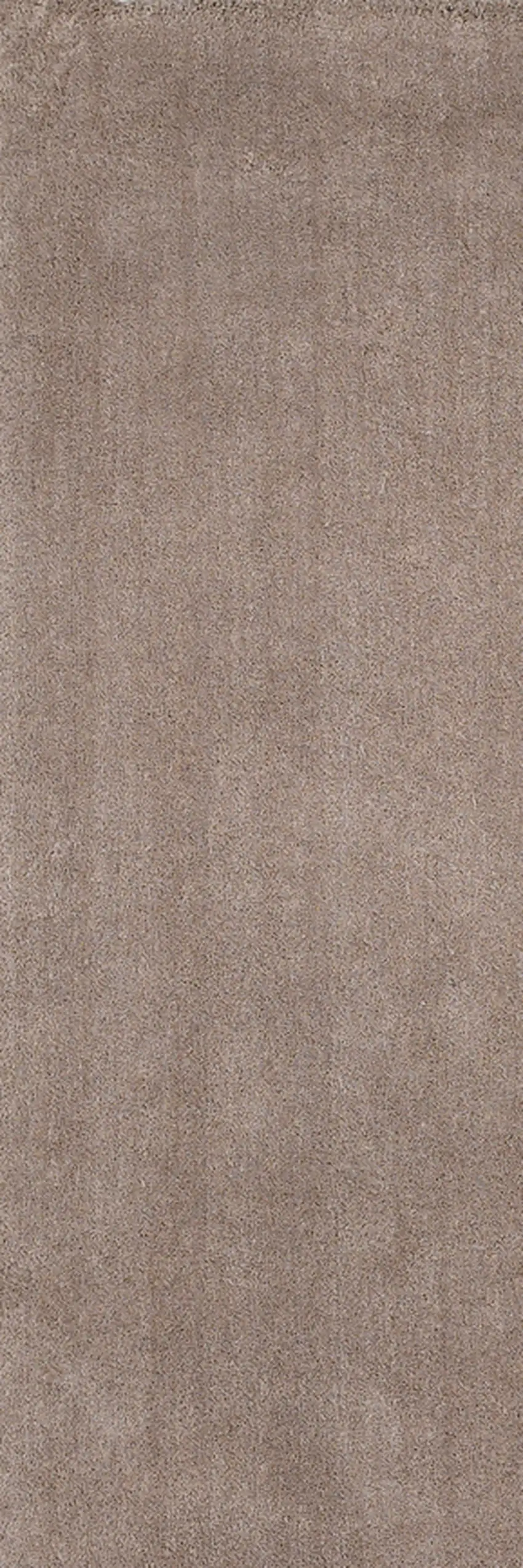 Beige Plain Runner Rug Photo 1