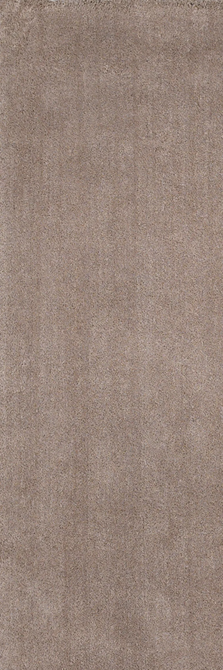 Beige Plain Runner Rug Photo 1