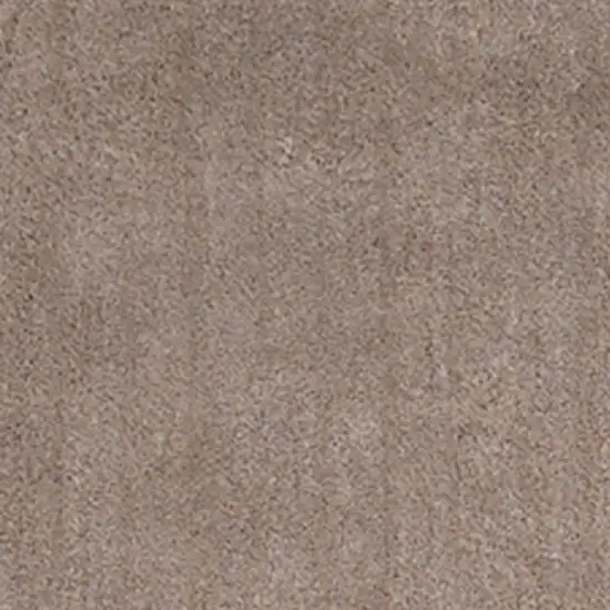 Beige Plain Runner Rug Photo 3