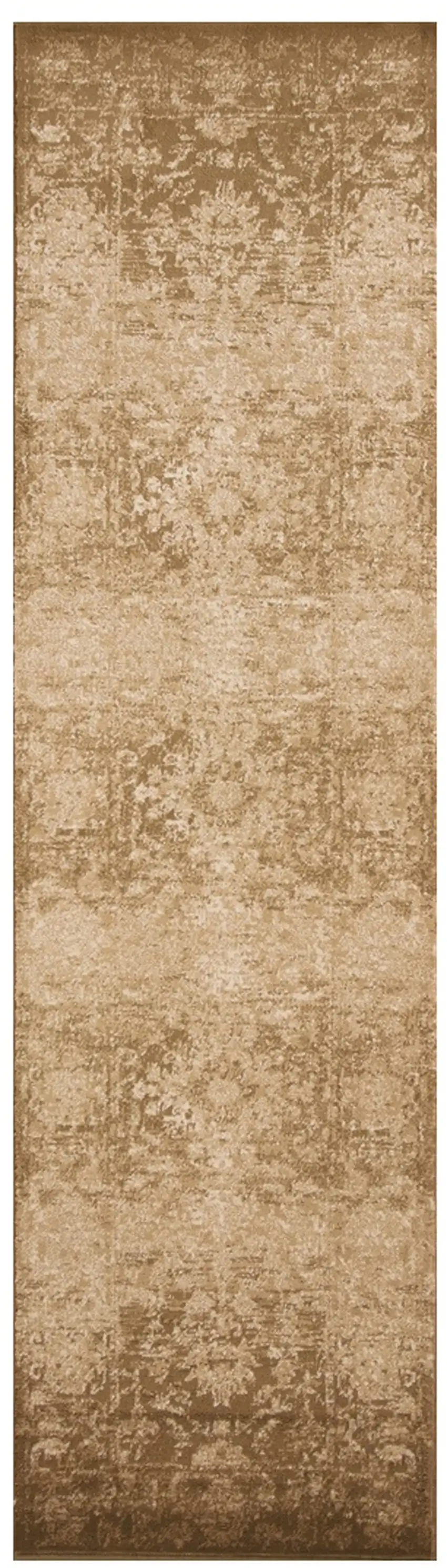 2' X 8' Beige Polypropylene Runner Rug Photo 2