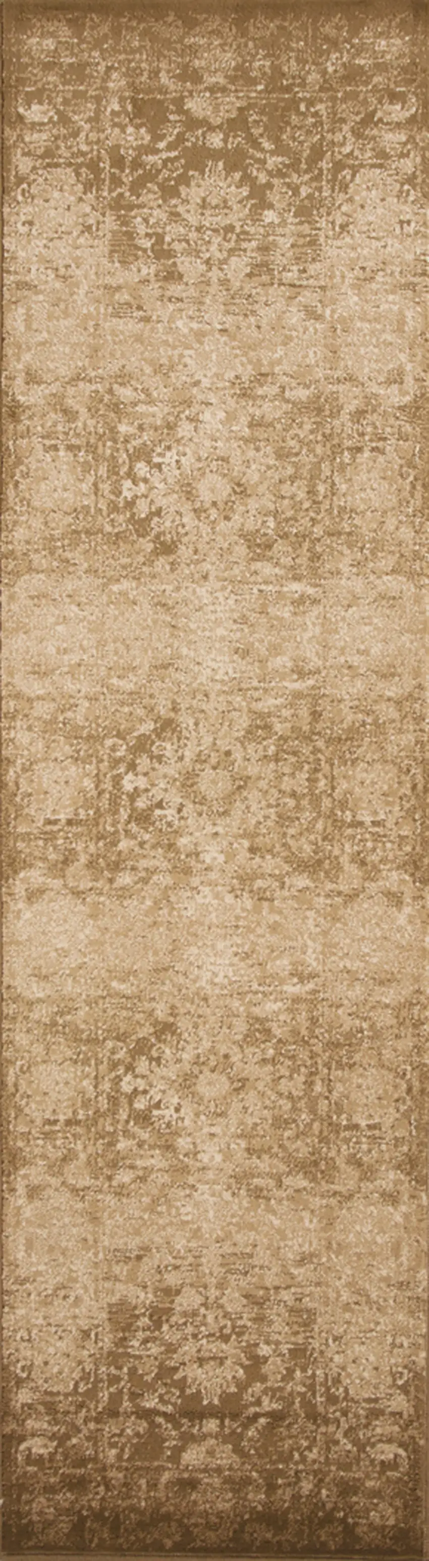 Beige Polypropylene Runner Rug Photo 1