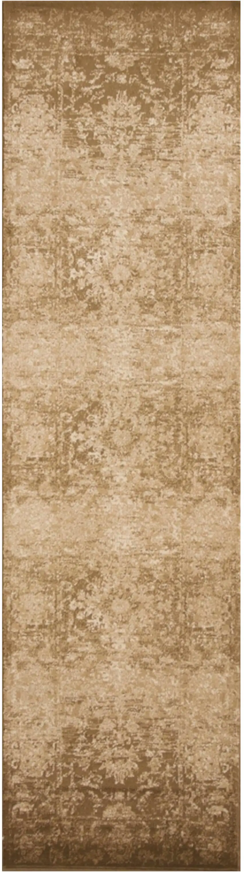 2' X 8' Beige Polypropylene Runner Rug Photo 2