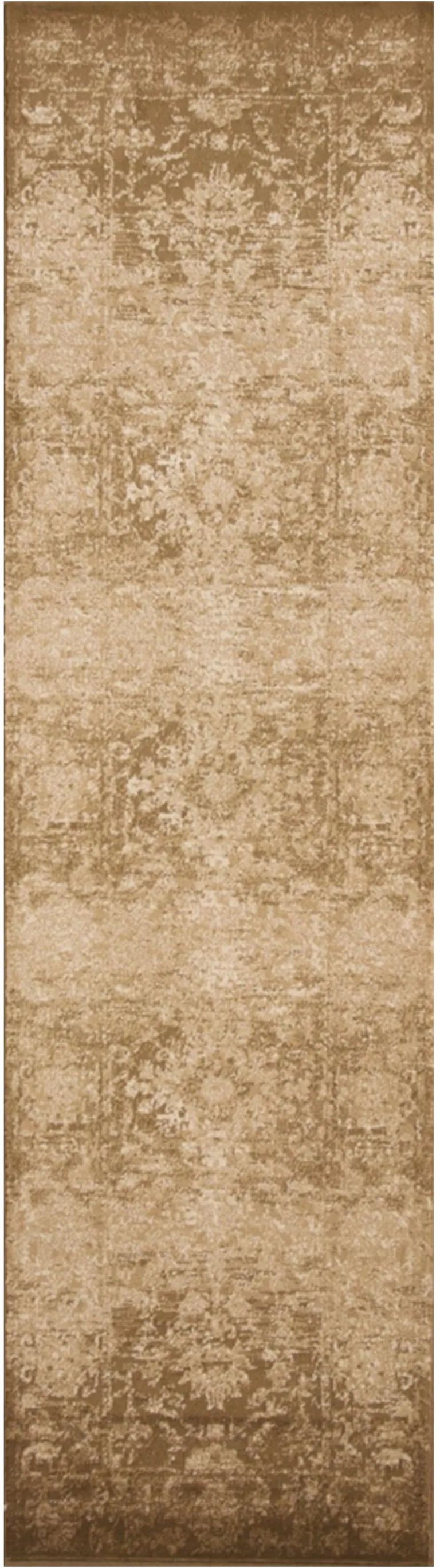Beige Polypropylene Runner Rug Photo 2
