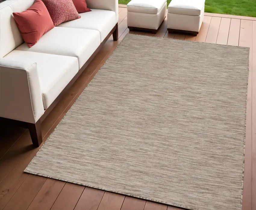 Beige Power Loom Area Rug Photo 1