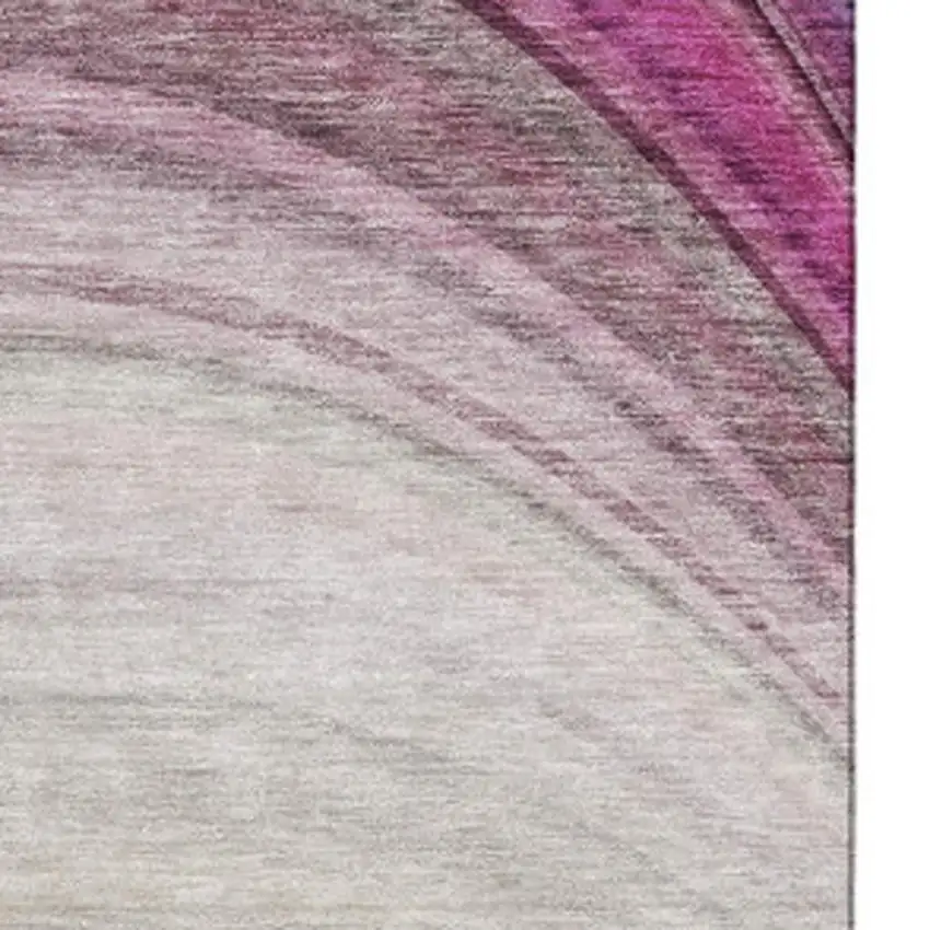 Beige Purple And Blue Ombre Washable Area Rug With UV Protection Photo 5