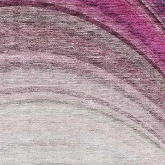 Beige Purple And Blue Ombre Washable Area Rug With UV Protection Photo 3