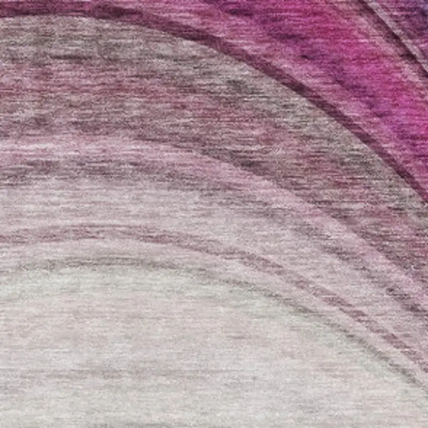 Beige Purple And Blue Ombre Washable Area Rug With UV Protection Photo 3