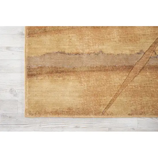 Beige Red And Orange Floral Area Rug Photo 9