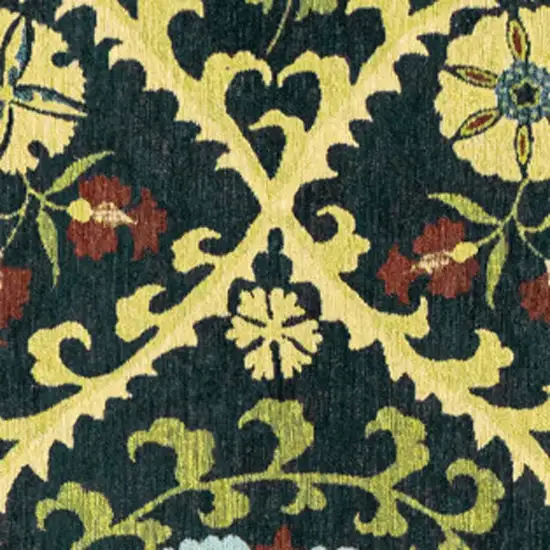 Beige Red And Orange Tribal Washable Area Rug With UV Protection Photo 9