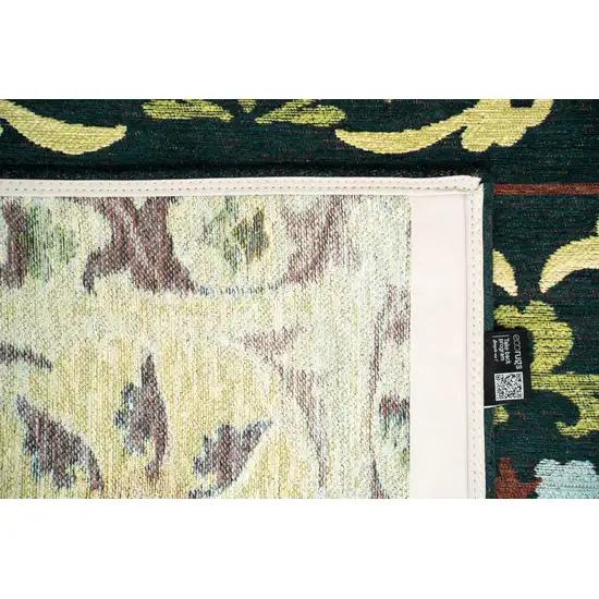 Beige Red And Orange Tribal Washable Area Rug With UV Protection Photo 7