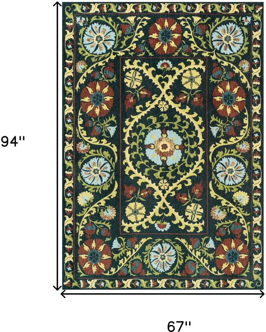 Beige Red And Orange Tribal Washable Area Rug With UV Protection Photo 6