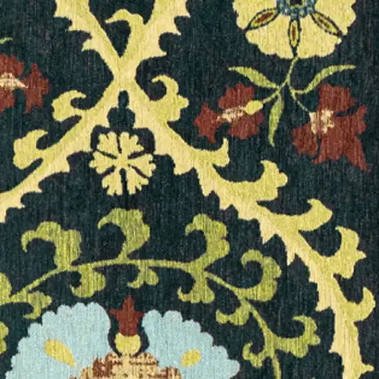 Beige Red And Orange Tribal Washable Area Rug With UV Protection Photo 9