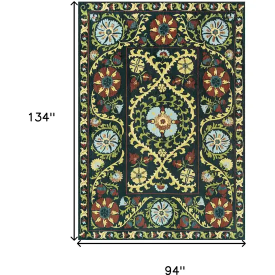 Beige Red And Orange Tribal Washable Area Rug With UV Protection Photo 6