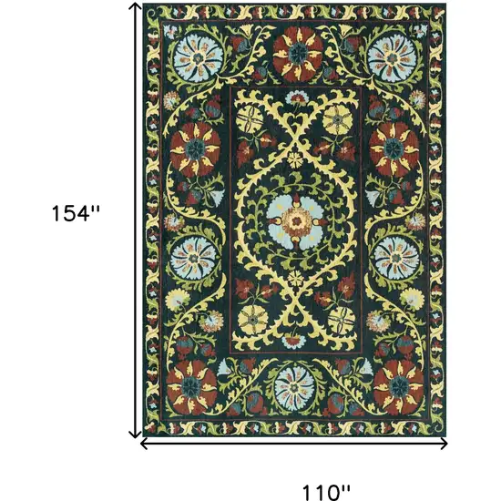 Beige Red And Orange Tribal Washable Area Rug With UV Protection Photo 6