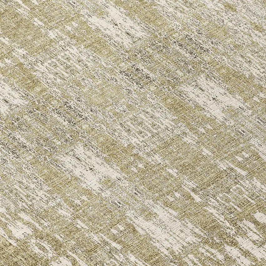 Beige Round Moroccan Washable Non Skid Indoor Outdoor Area Rug Photo 7