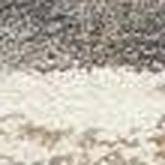 Gray and Brown Abstract Distressed Area Rug Photo 3