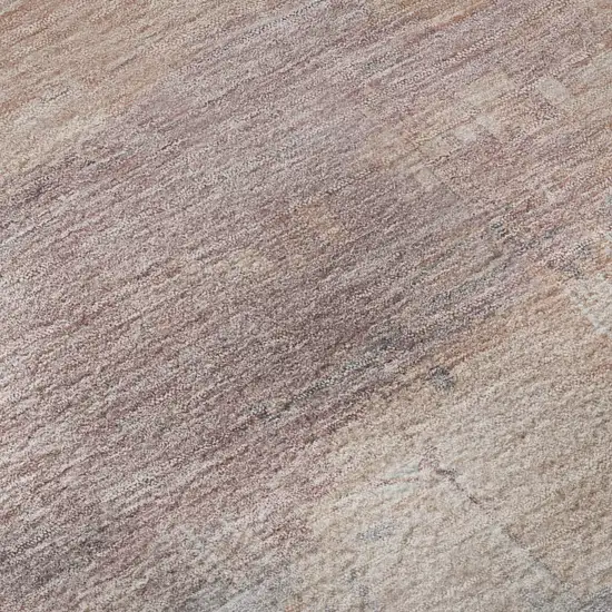 Beige Salmon And Blue Abstract Washable Area Rug With UV Protection Photo 7