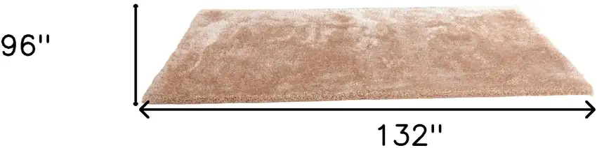 Beige Shag Hand Tufted Area Rug Photo 3