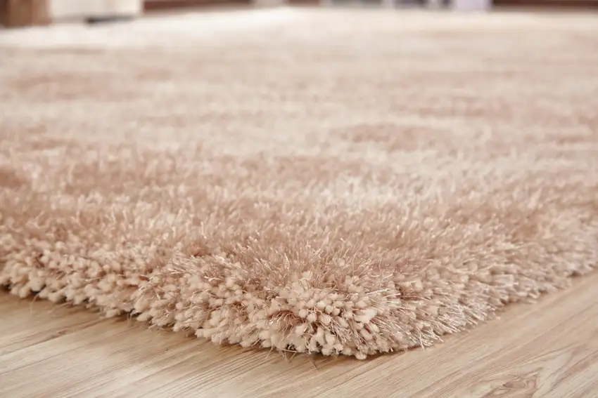 Beige Shag Hand Tufted Area Rug Photo 7