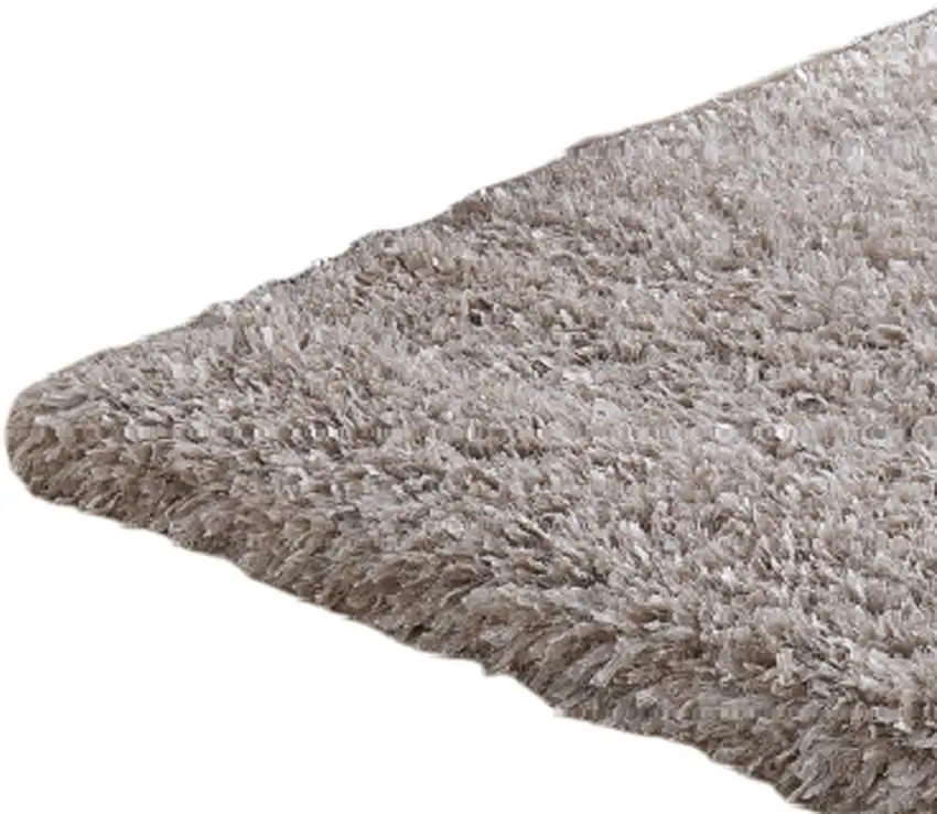 Beige Shag Hand Tufted Area Rug Photo 7