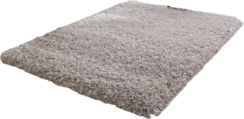 Beige Shag Hand Tufted Area Rug Photo 2