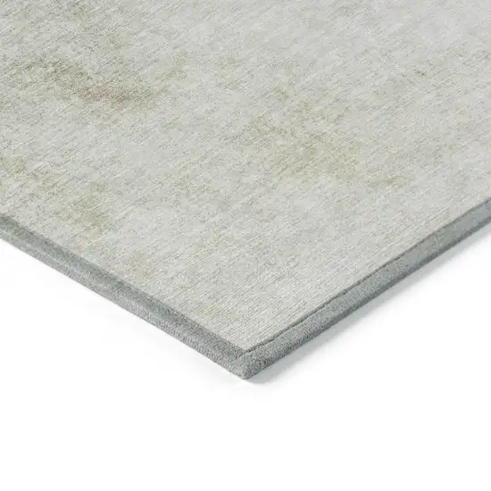 Beige Sky Blue And Teal Blue Ombre Washable Indoor Outdoor Area Rug Photo 4