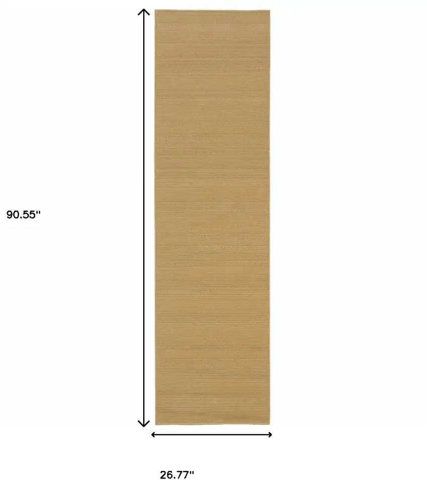 Beige Stain Resistant Indoor Outdoor Area Rug Photo 4
