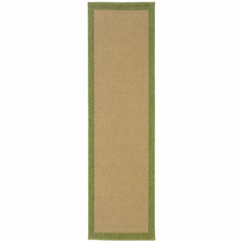 Beige Stain Resistant Indoor Outdoor Area Rug Photo 1