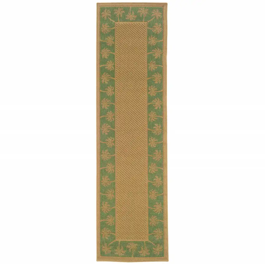 Beige Stain Resistant Indoor Outdoor Area Rug Photo 1