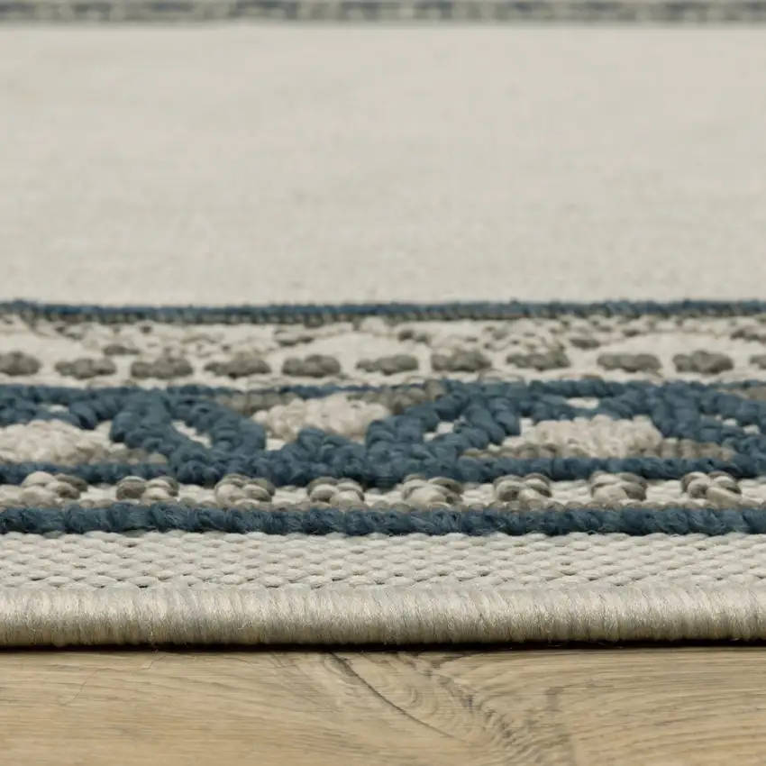 Beige Stain Resistant Indoor Outdoor Area Rug Photo 6