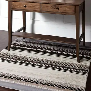 Photo of Beige Striped Area Rug